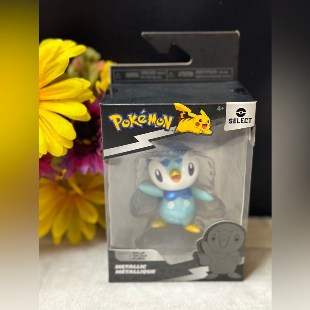 NIB Pokémon Select True Color Piplup 3” Metallic Figure Series 2 Limited Edition